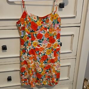 Floral Spaghetti Strap Dress